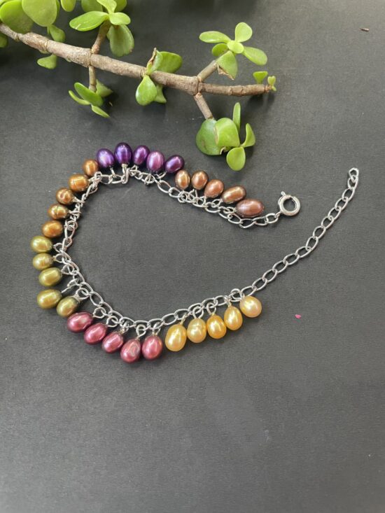 Multicolored Natural pearls Bracelet AJP2023-49