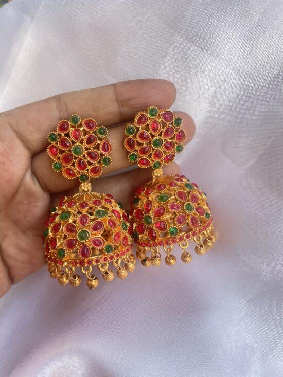 Multicolored Big Size Jhumka AJP2023-73