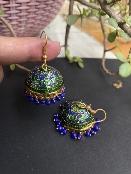 Medium Sized Meenakari Jhumkas AJP2023-54