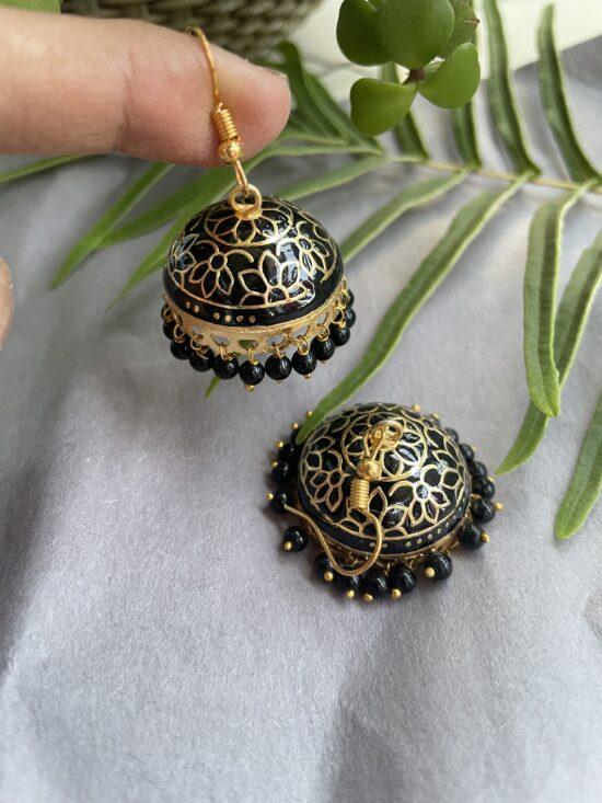 Medium Size Meenakari Jhumkas AJP2023-166