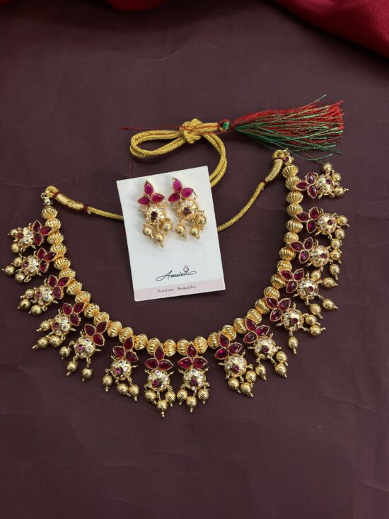 Traditional Necklace With Earrings AJP2023-351