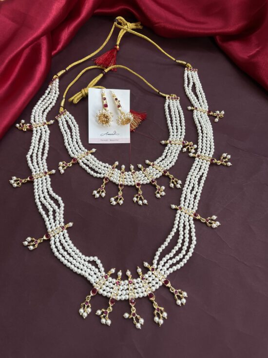 Motti Combo Necklace With Earrings AJP2023-352