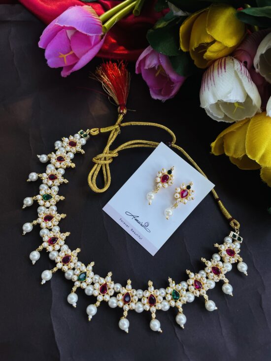 Handmade Necklace With Earrings AJP2024-58