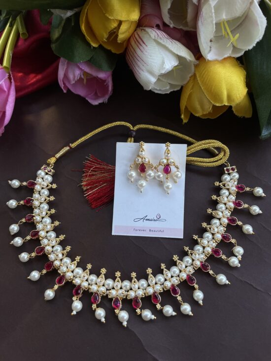 Handmade Necklace With Earrings AJP2024-57