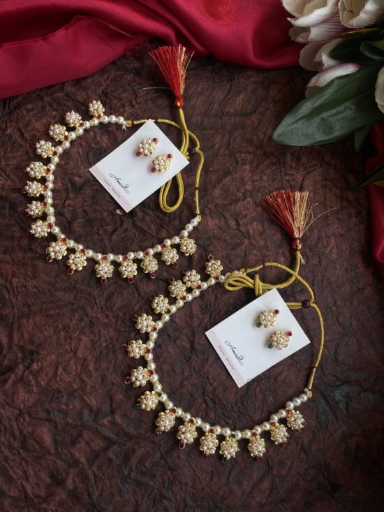 Handmade Necklace With Earrings AJP2024-77
