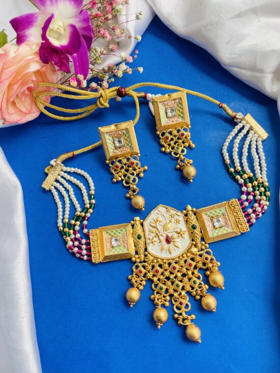 Manmohak Necklace With Earrings AJP2024-350