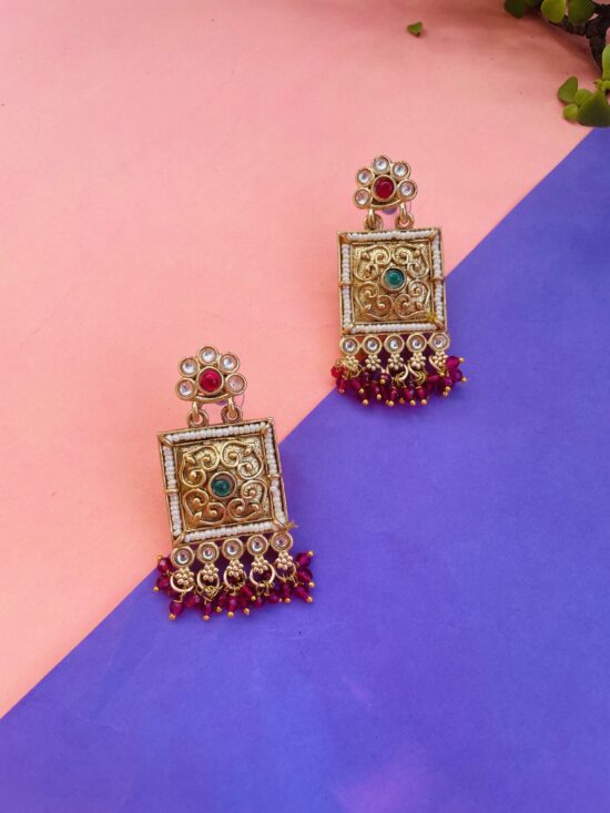 Rajwadi Style Earrings AJP2024-417