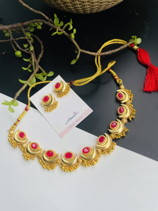 Tejasvini Necklace With Earrings AJP2025-372