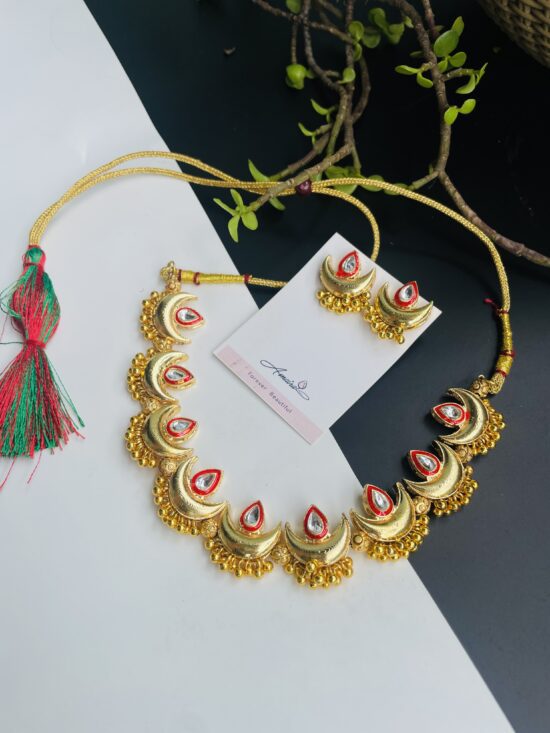 Sudha NecklacE With Earrings AJP2025-374