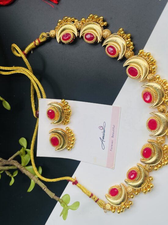 Tejasvini Necklace With Earrings AJP2025-372