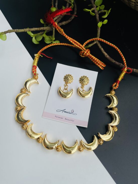 Chandrika Necklace With Earrings AJP2025-371