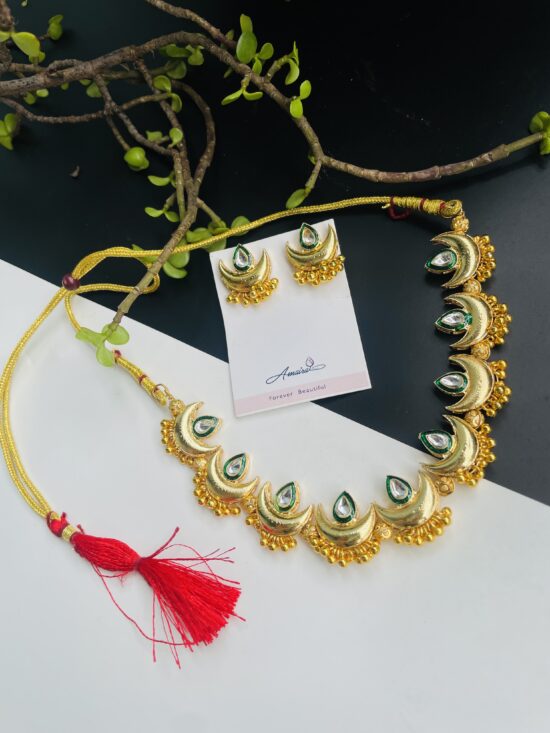 Prutha Necklace With Earrings AJP2025-373