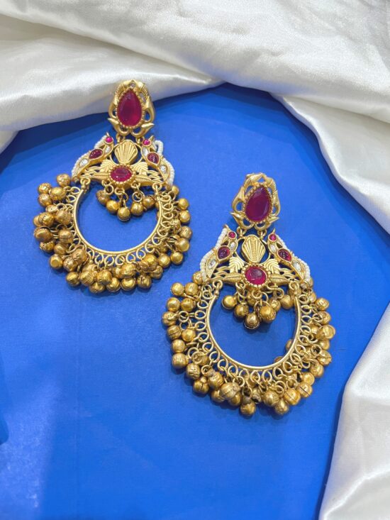 Kashmiri Chandbali Earrings AJP2025-379