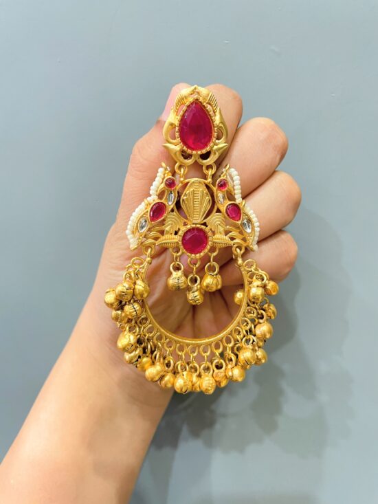 Kashmiri Chandbali Earrings AJP2025-379