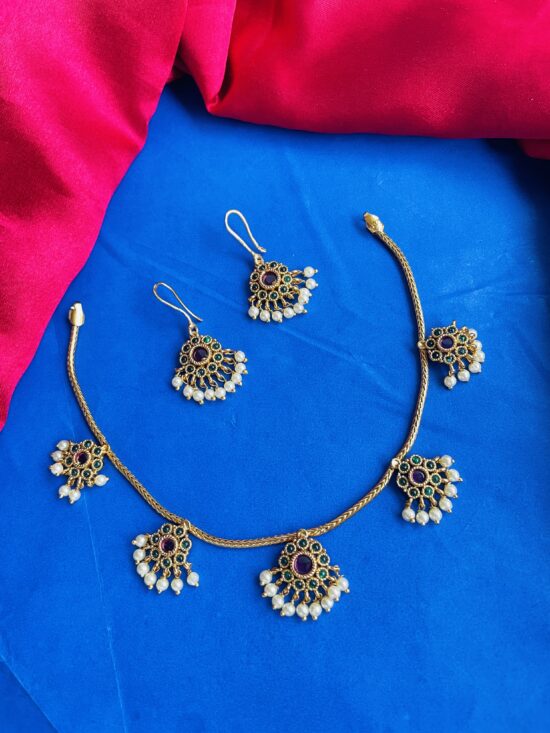 Chain Necklace With Earrings AJP2025-408