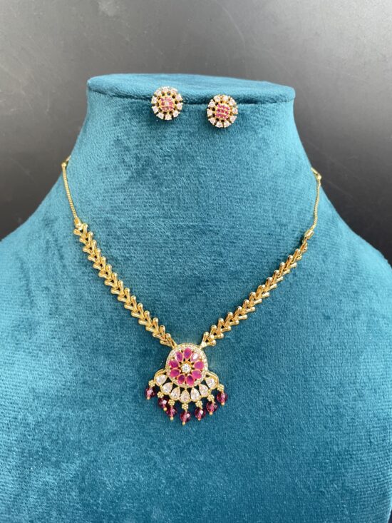 Short Necklace With Earrings AJP2025-409