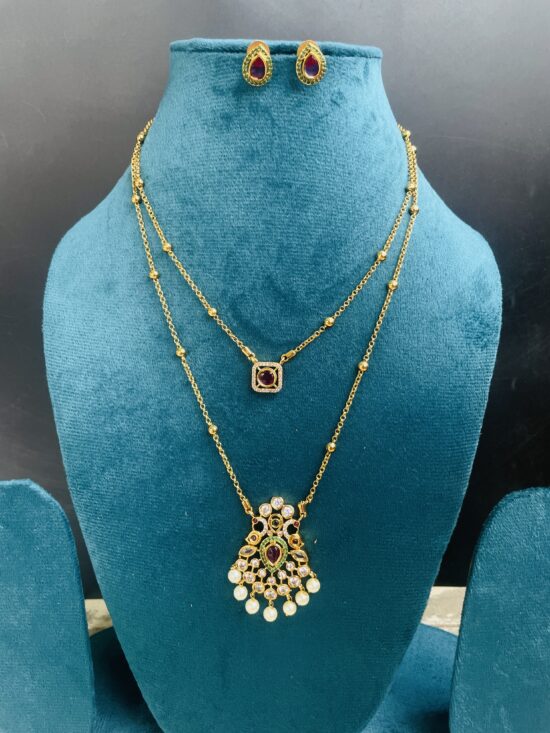 Chain Necklace With Earrings AJP2025-411