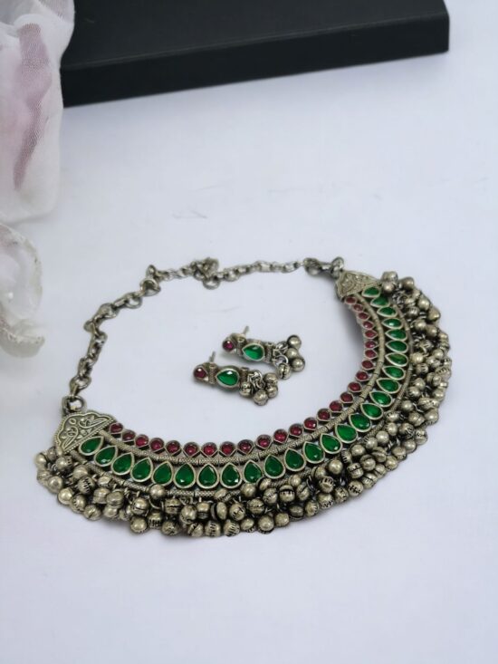 Ghunghroo Necklace With Earrings AJP2016-08