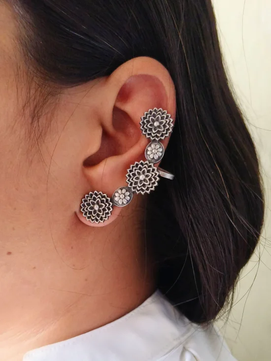 Oxidised Ear Cuff AJP2026-82