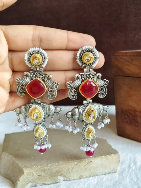 Oxidised Earrings AJP2026-145