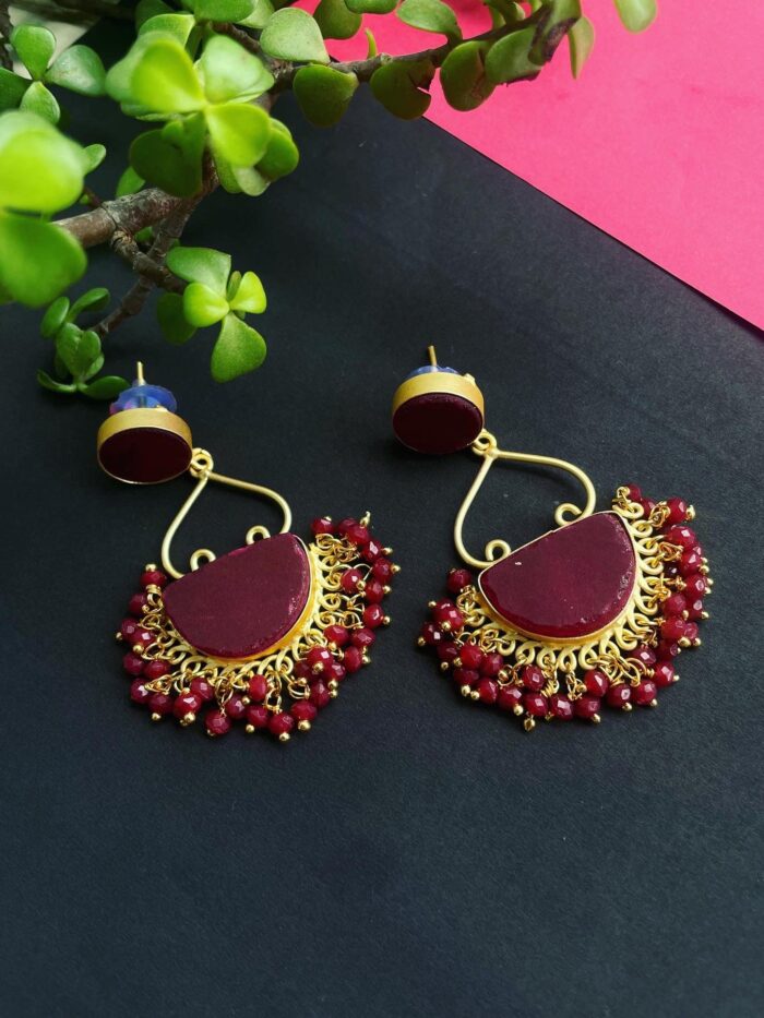 Super Classy Gold toned Earring AJP2023-195