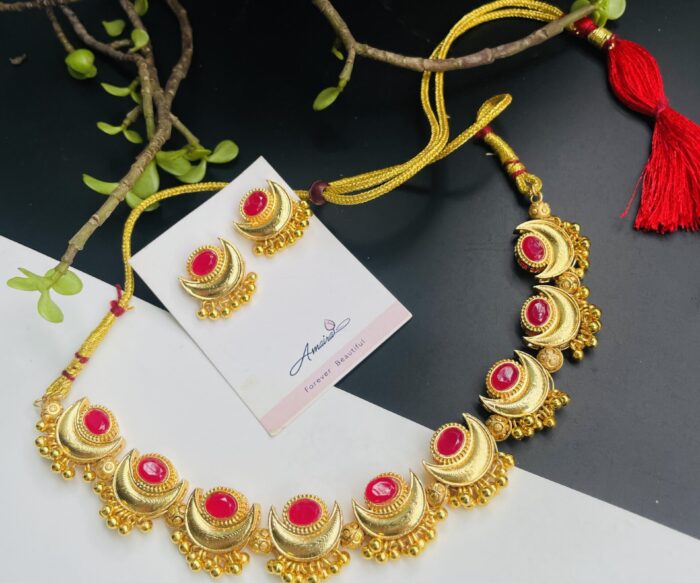 Tejasvini Necklace With Earrings AJP2025-372