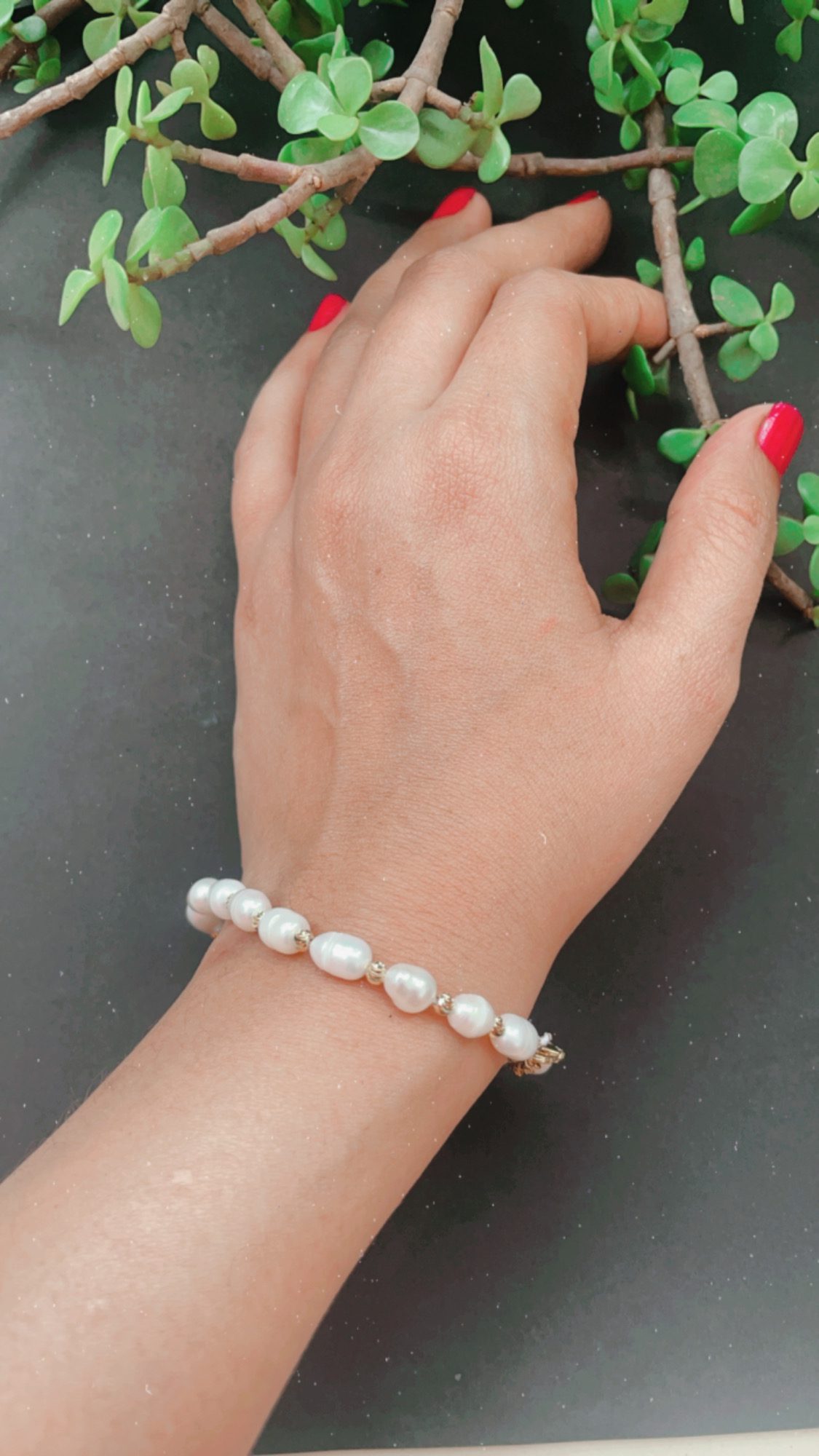 Natural Real Pearls Bracelete AJP2023-52 - Image 3