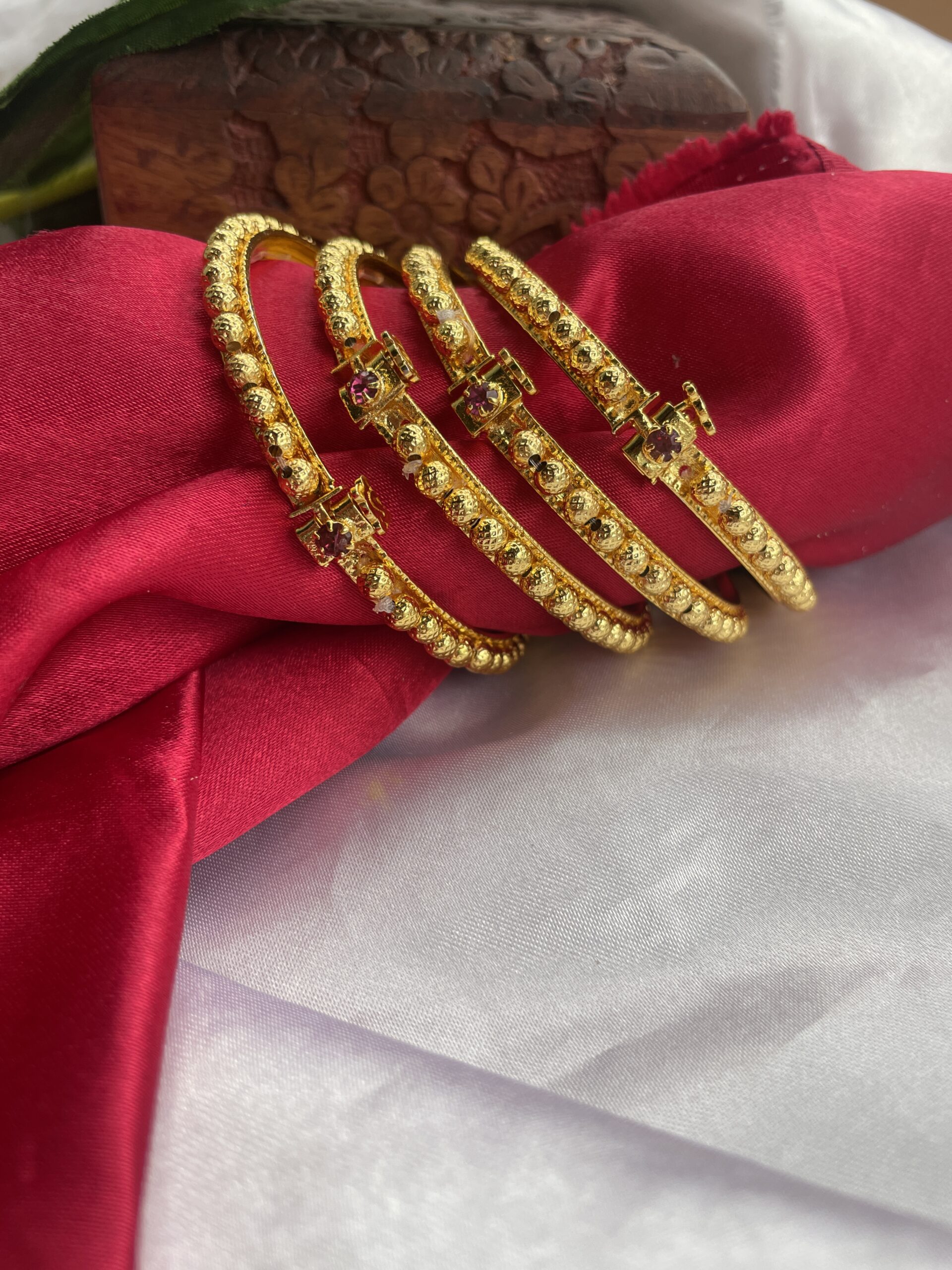 Rubby Bangles (Set of 4) AJP2025-305 - Image 4