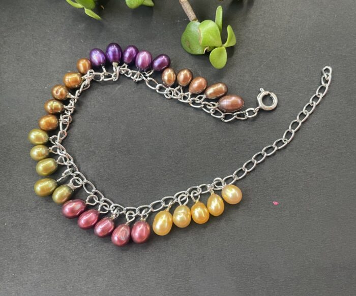 Multicolored Natural pearls Bracelet AJP2023-49