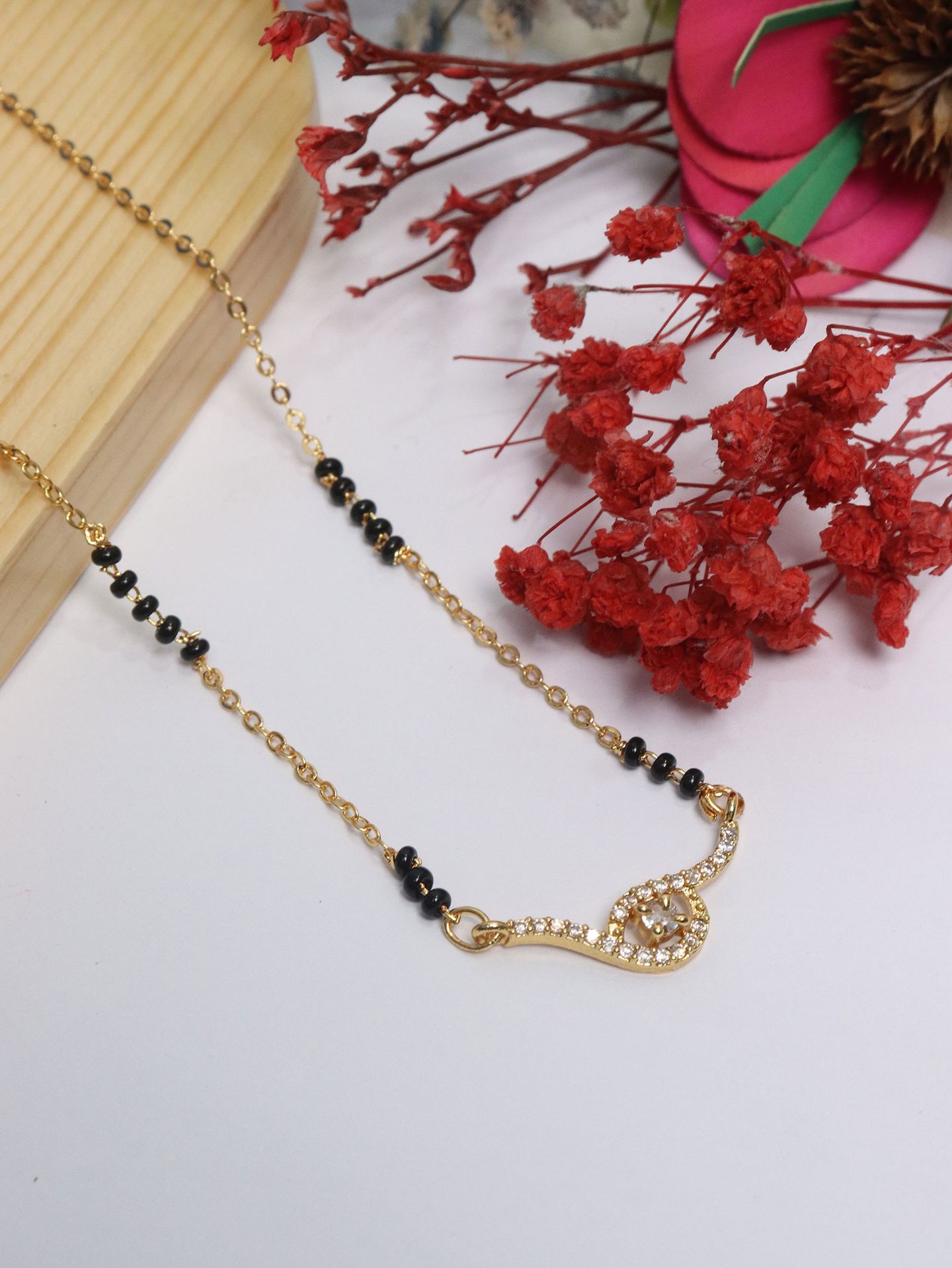 AD Stone Mangalsutra AJP2024-237 - Image 2