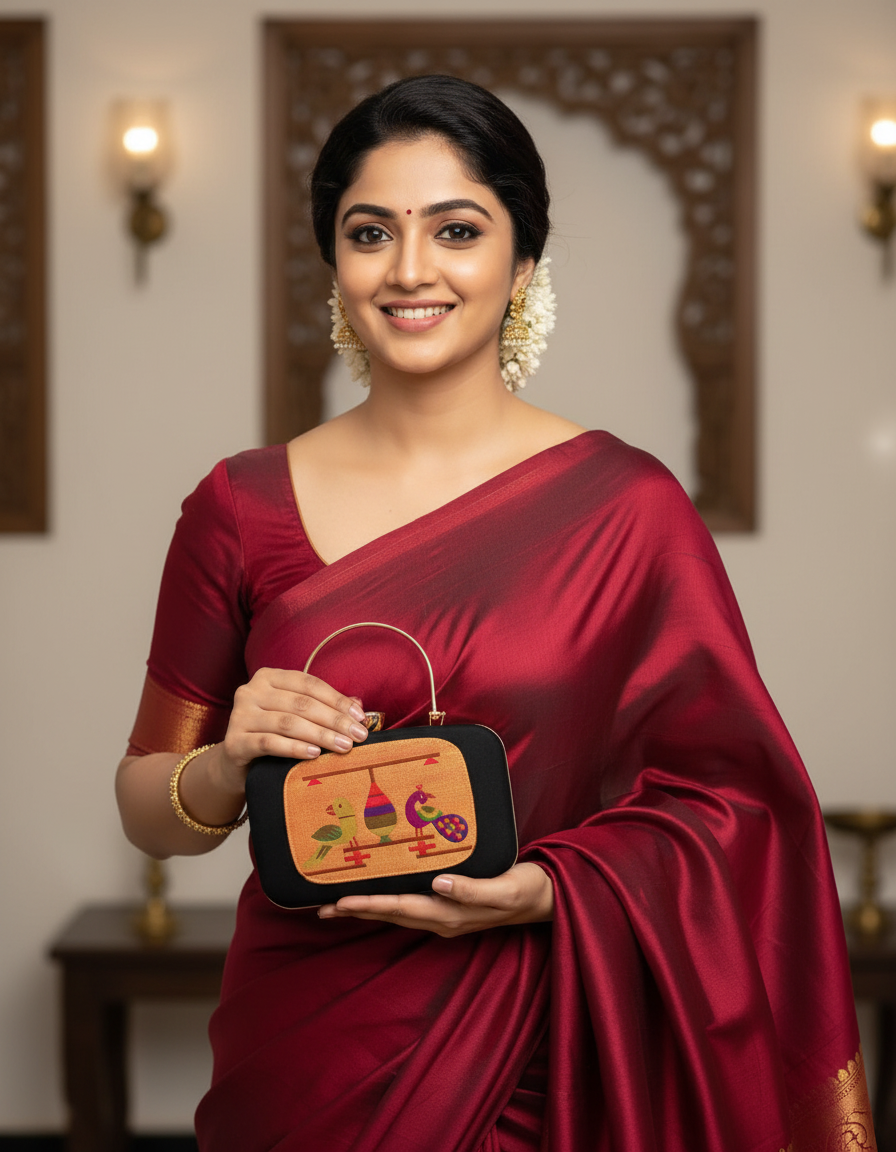 Traditional Paithani Cluth AJP2026-1024