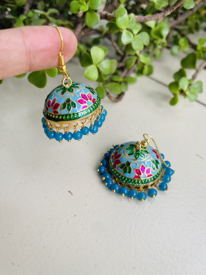 Medium Size Meenakari Jhumkas AJP2024-188