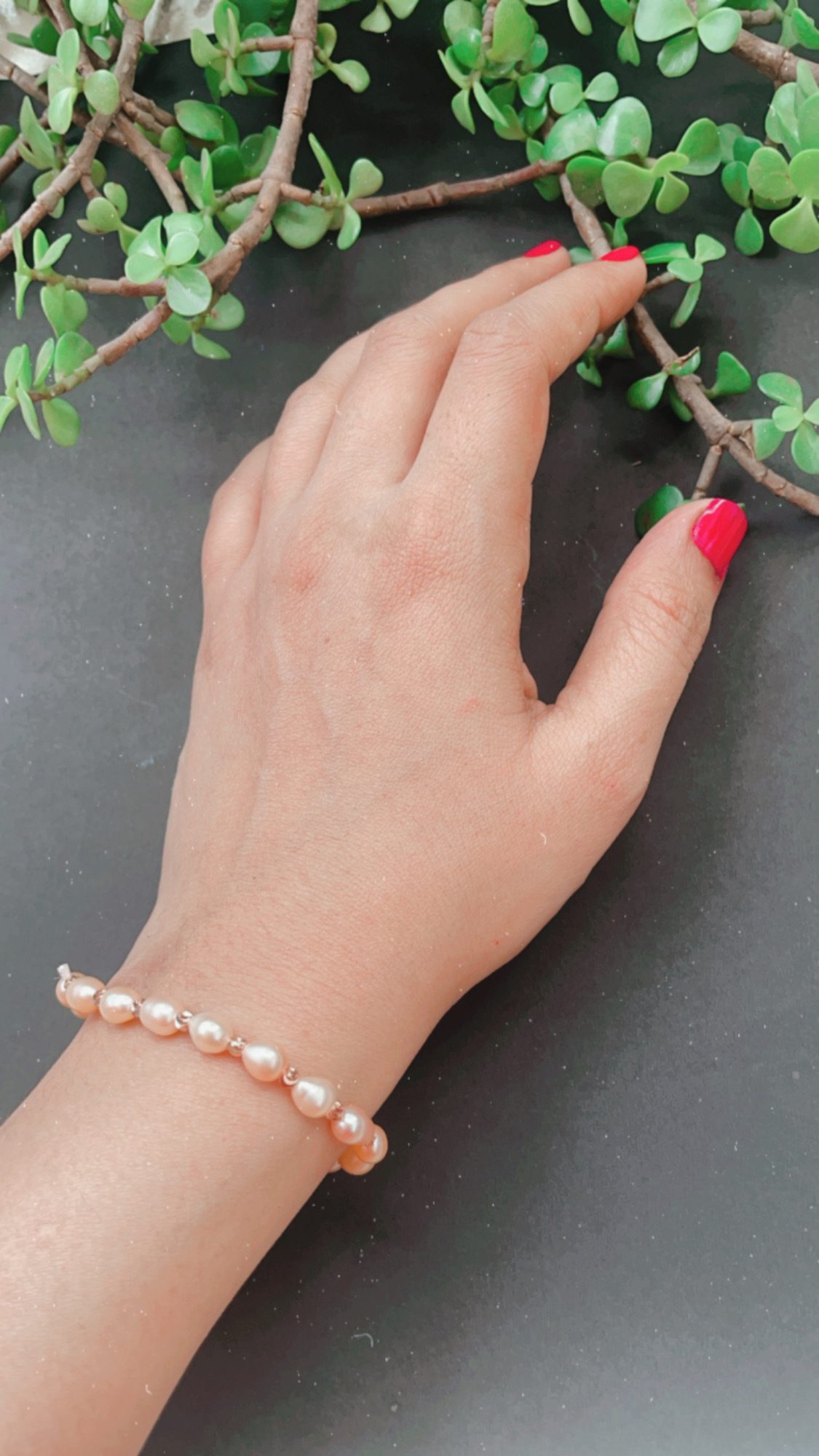 Natural Freshwater Pearls Bracelete AJP2023-50 - Image 3