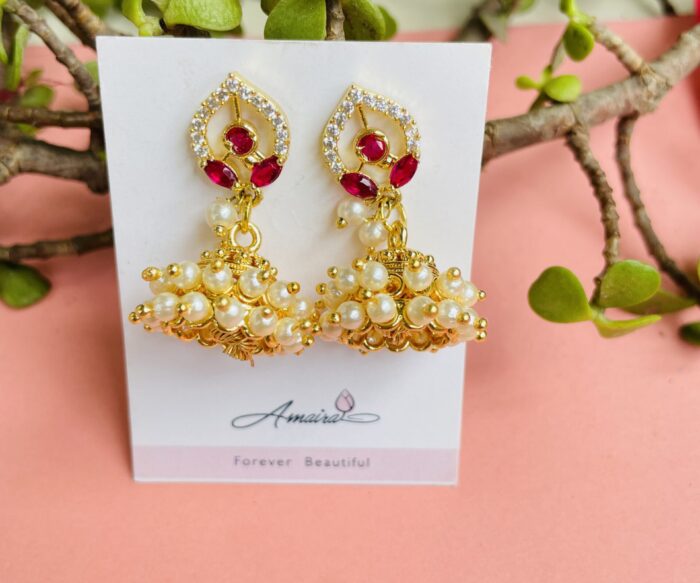 Tejas Ad Stone Earrings AJP2024-160