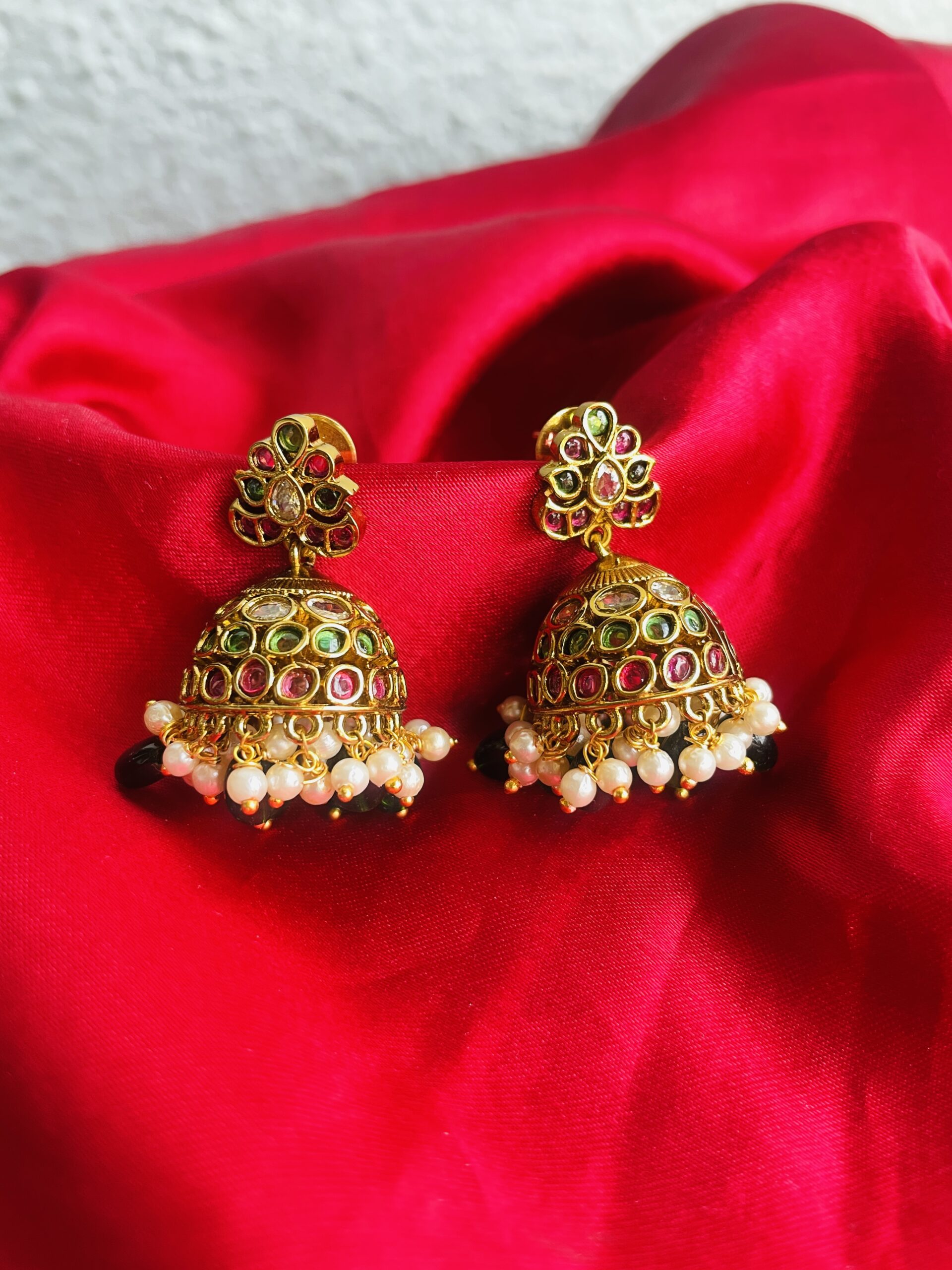 Kemp Stone Jhumkas AJP2026-03 - Image 3