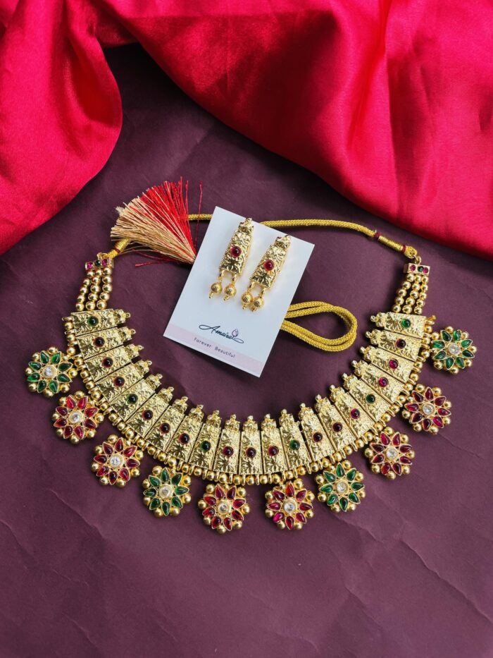 Rudra Necklace With Earrings AJP2024-434