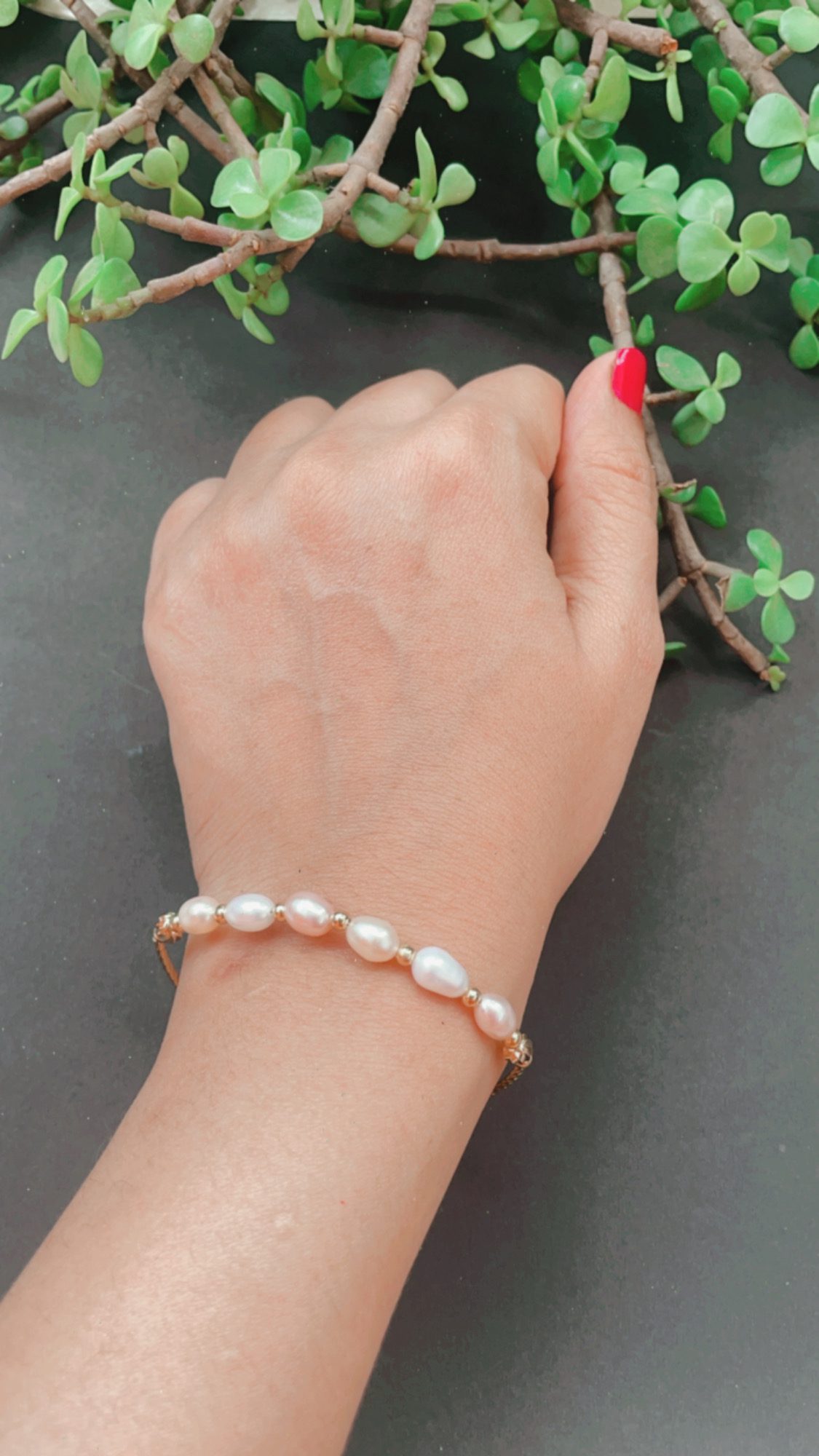 Real Natural Pearls Bracelete AJP2023-51 - Image 3