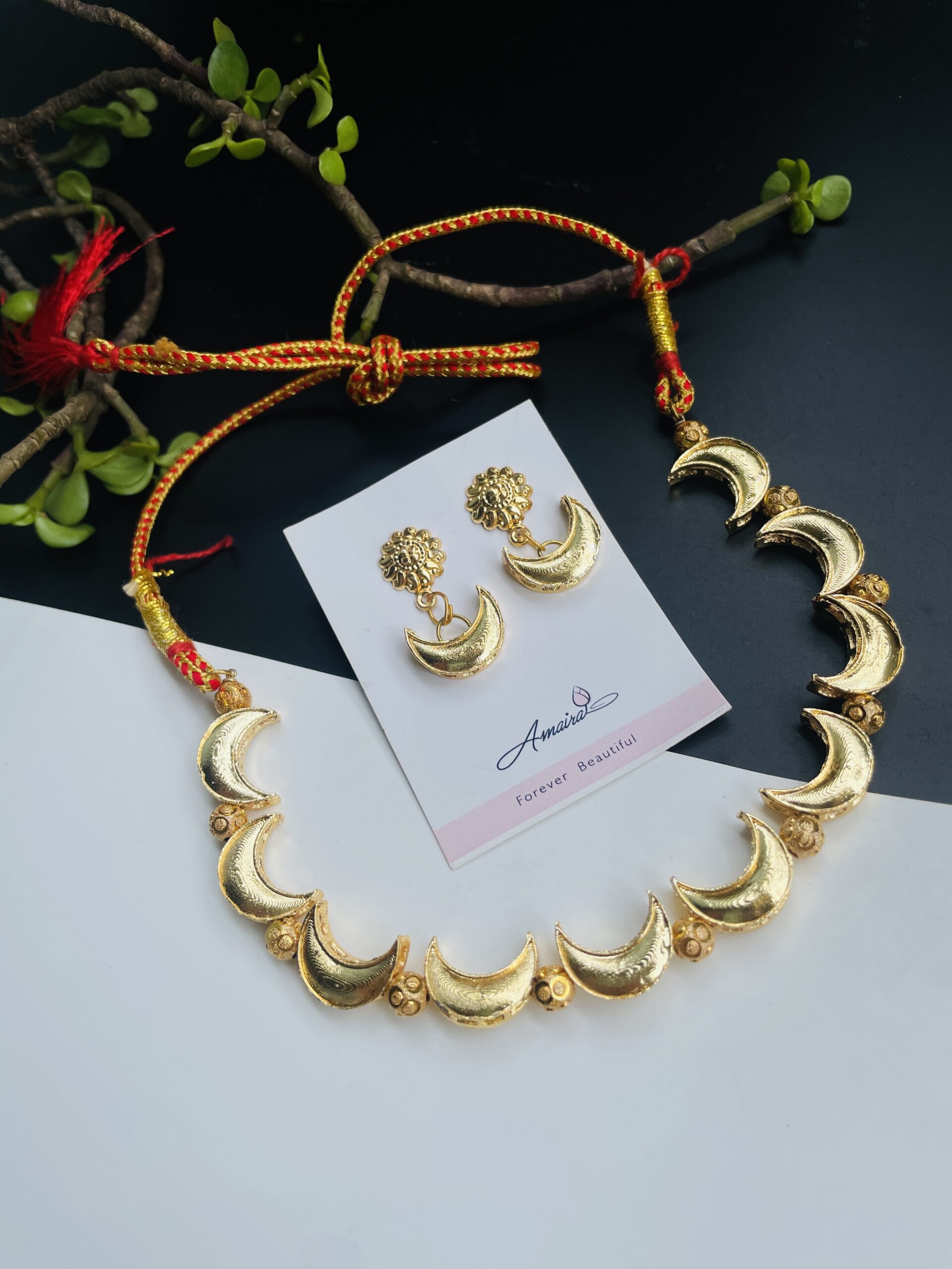 Chandrika Necklace With Earrings AJP2025-371 - Image 3