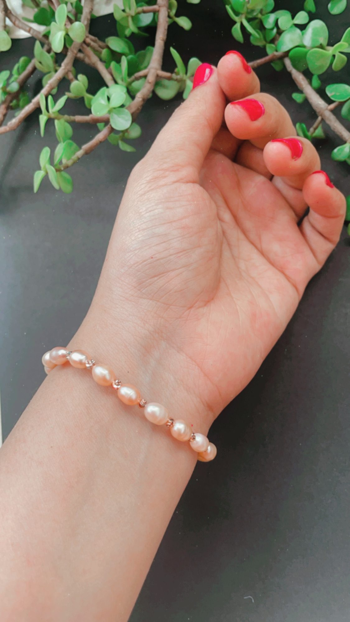 Natural Freshwater Pearls Bracelete AJP2023-50 - Image 2