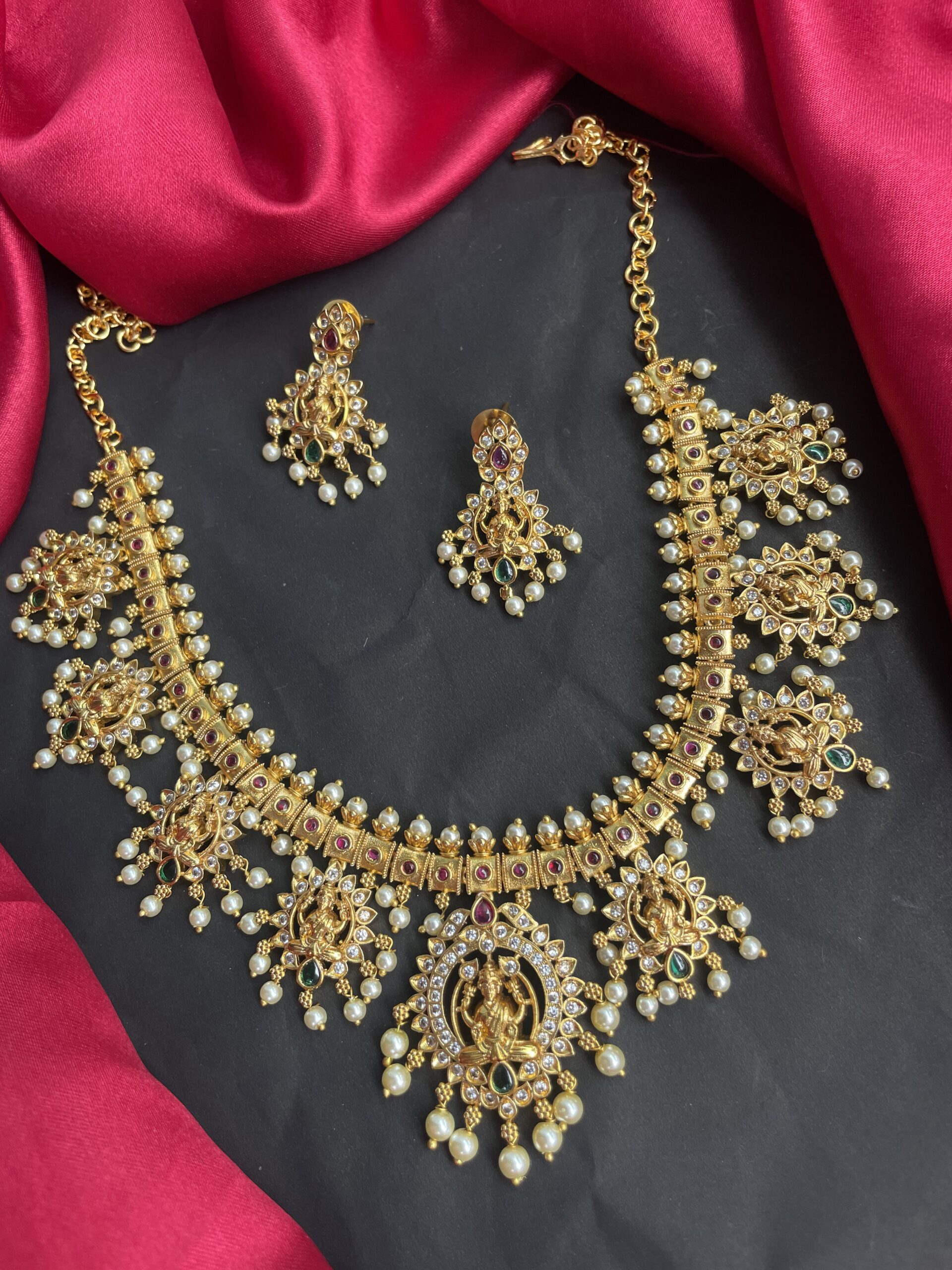Guttapusalu Haram With Earrings AJP2023-256 - Image 4