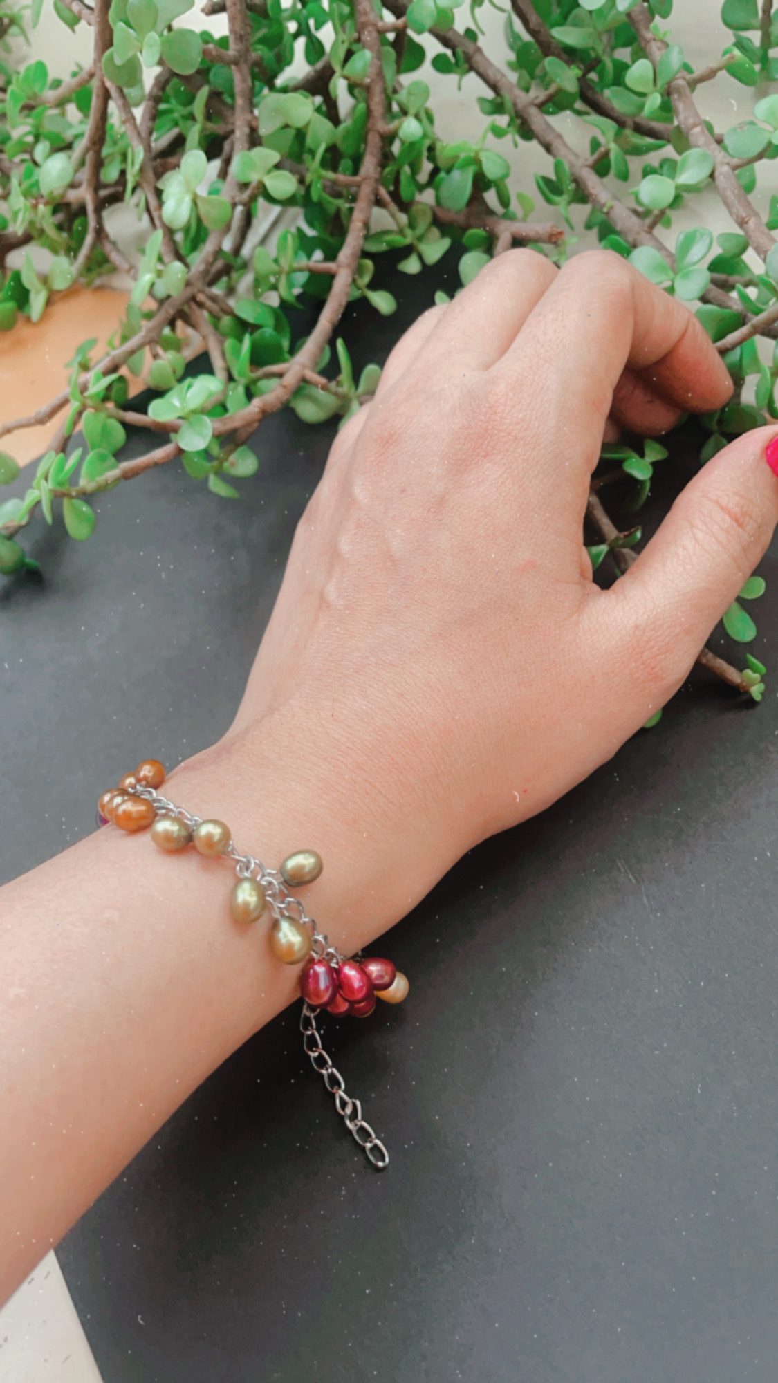 Multicolored Natural pearls Bracelet AJP2023-49 - Image 3
