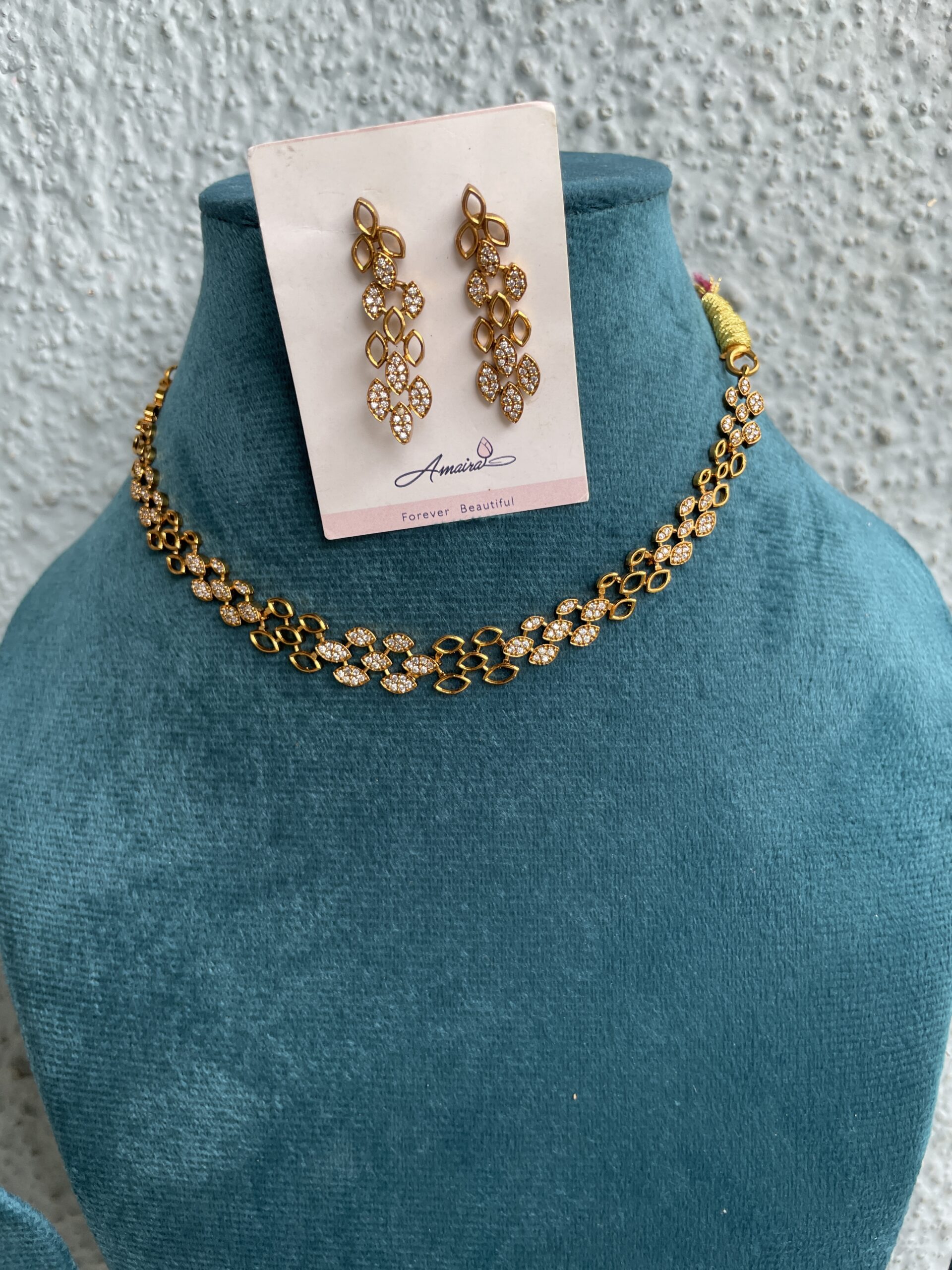 AD Stone Necklace With Earrings AJP2025-399 - Image 3