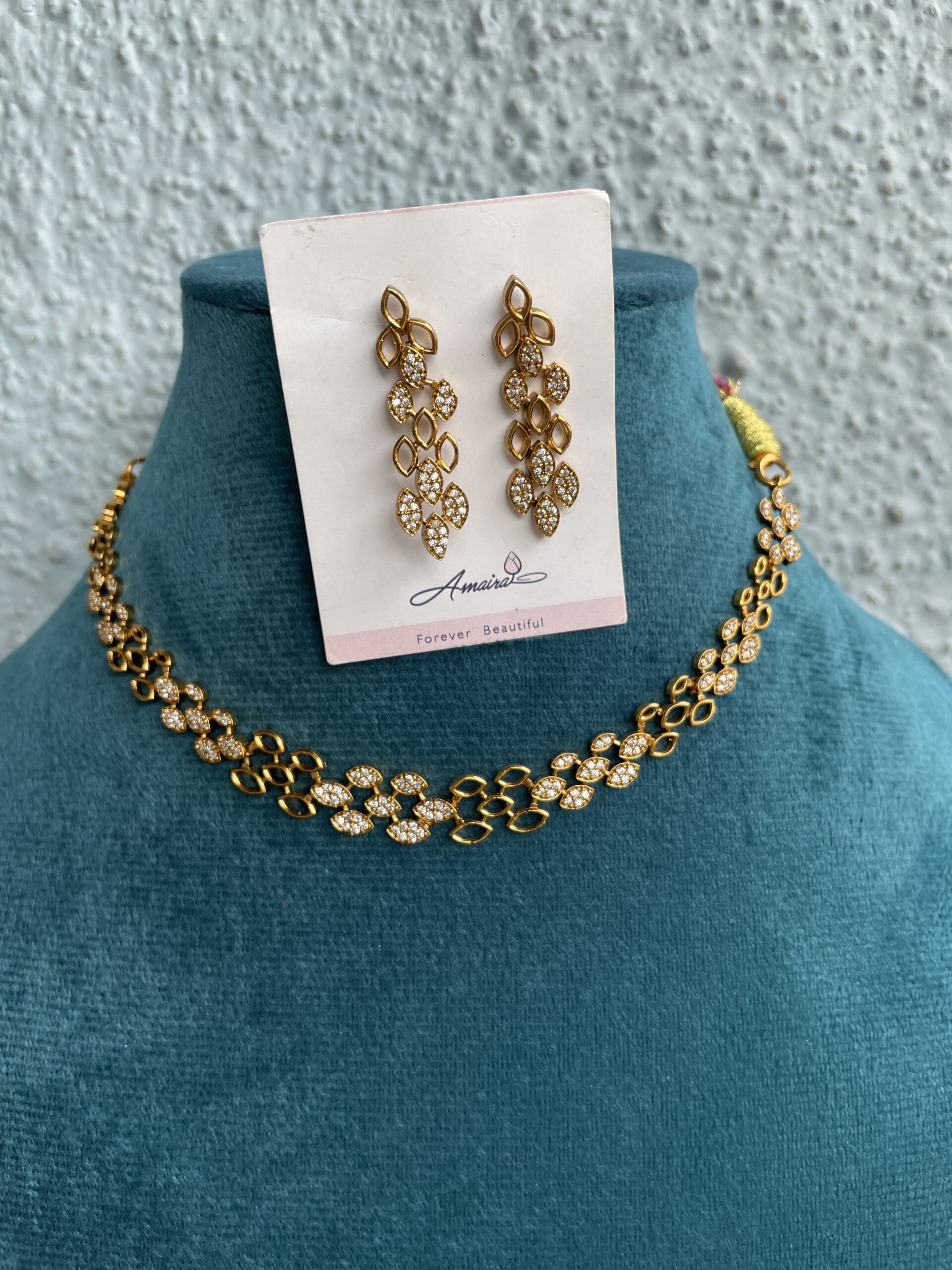 AD Stone Necklace With Earrings AJP2025-399 - Image 2