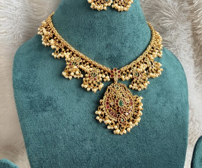 Guttapusalu Necklace With Earrings AJP2026-01