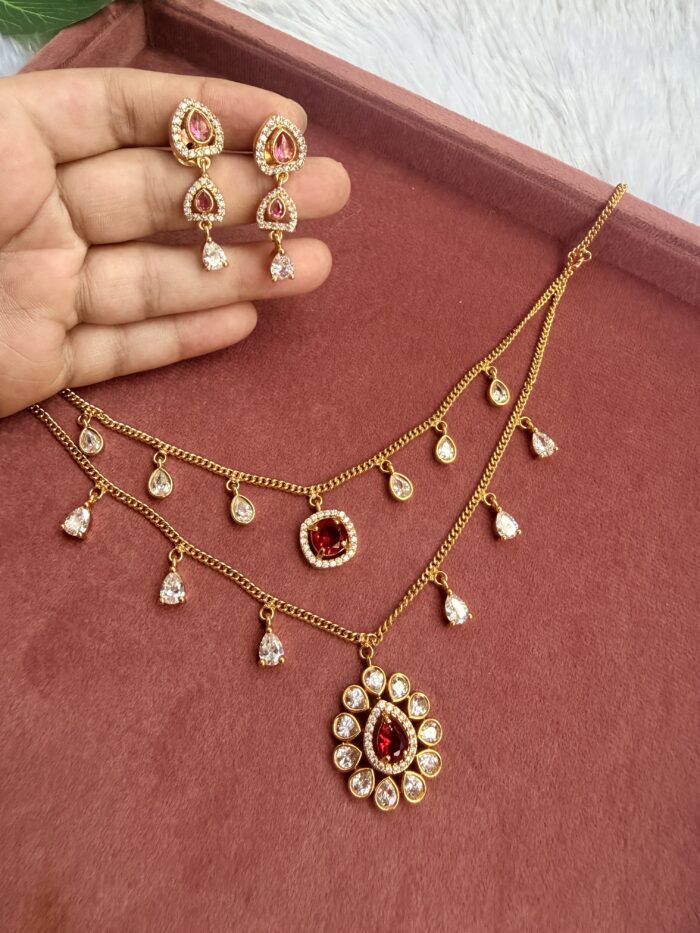 Chain Necklace With EaringsAJP2026-1021