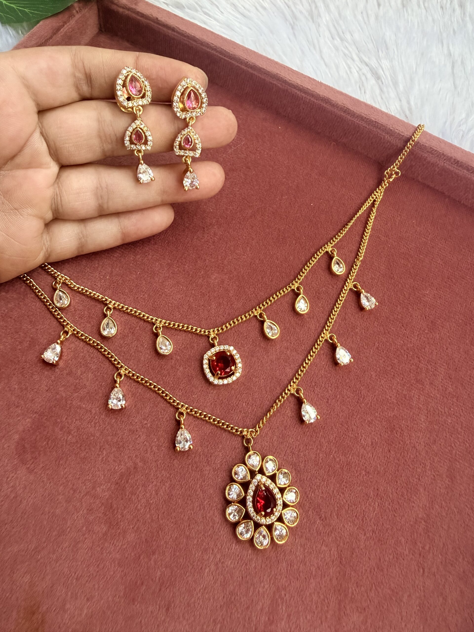 Chain Necklace With EaringsAJP2026-1021