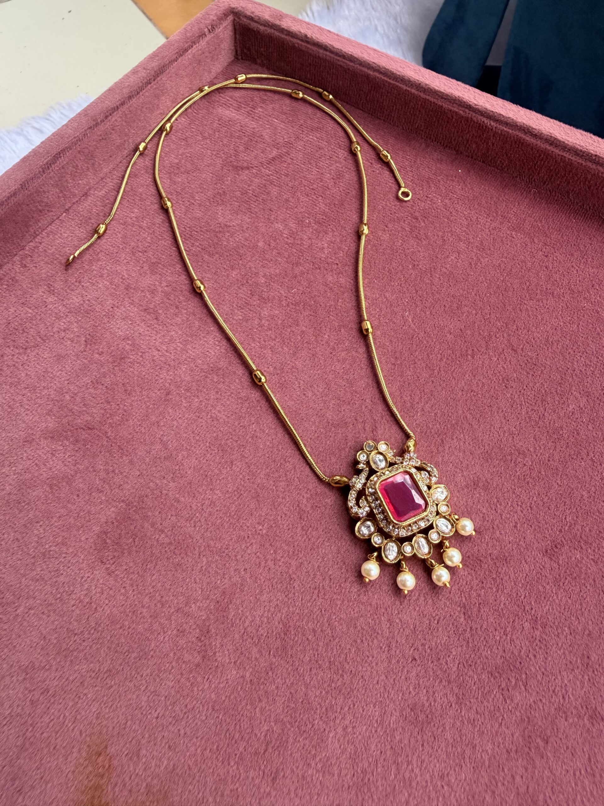 Chain Necklace With EaringsAJP2026-1018 - Image 2
