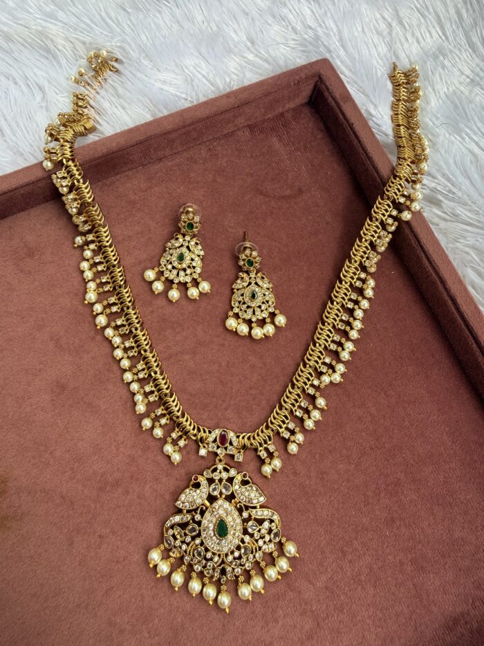 Long Necklace With EaringsAJP2026-1016