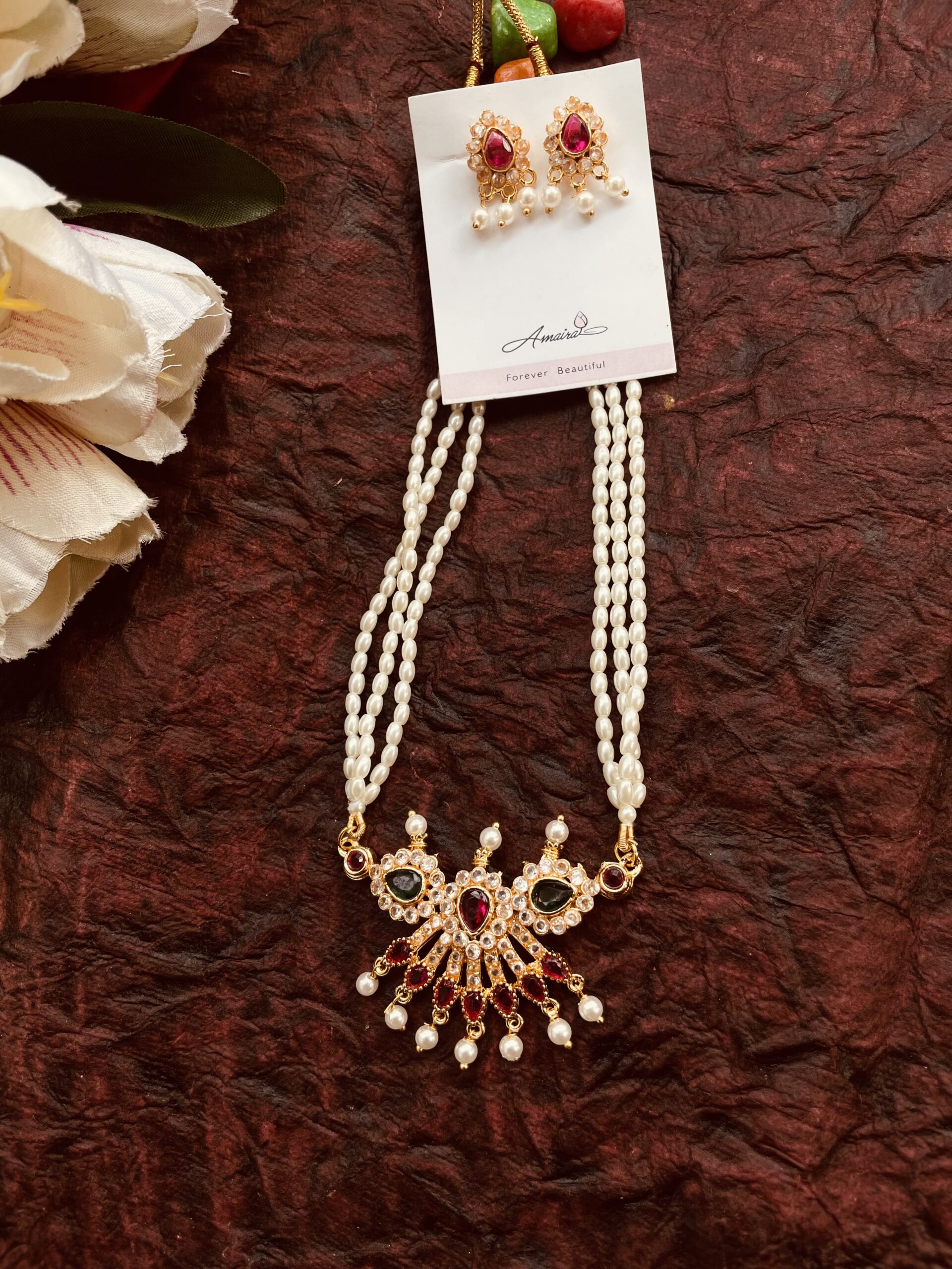 Short Tanmani With Earrings AJP2024-27