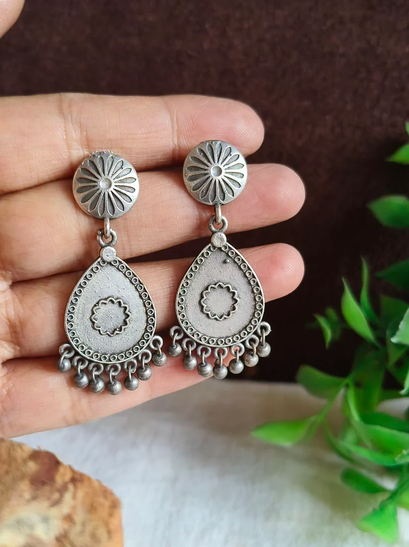 Oxidised Earrings AJP2026-51 - Image 2
